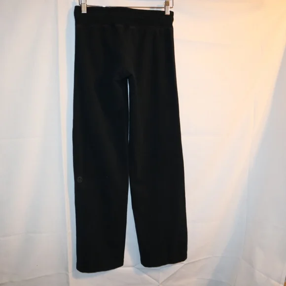 Y2K Lululemon  Black  Drawstring Flare Pant Size Small - Picture 8 of 13